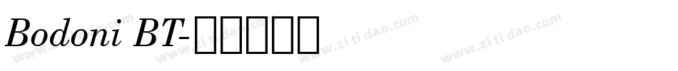 Bodoni BT字体转换